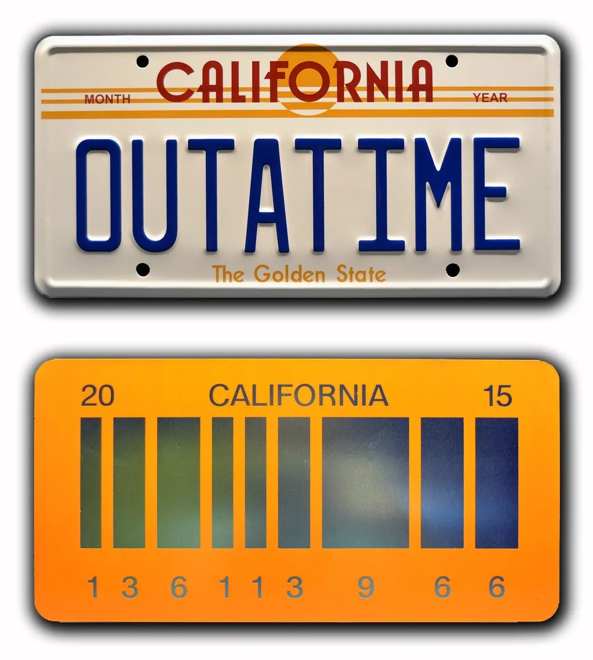 Back To The Future License Plates