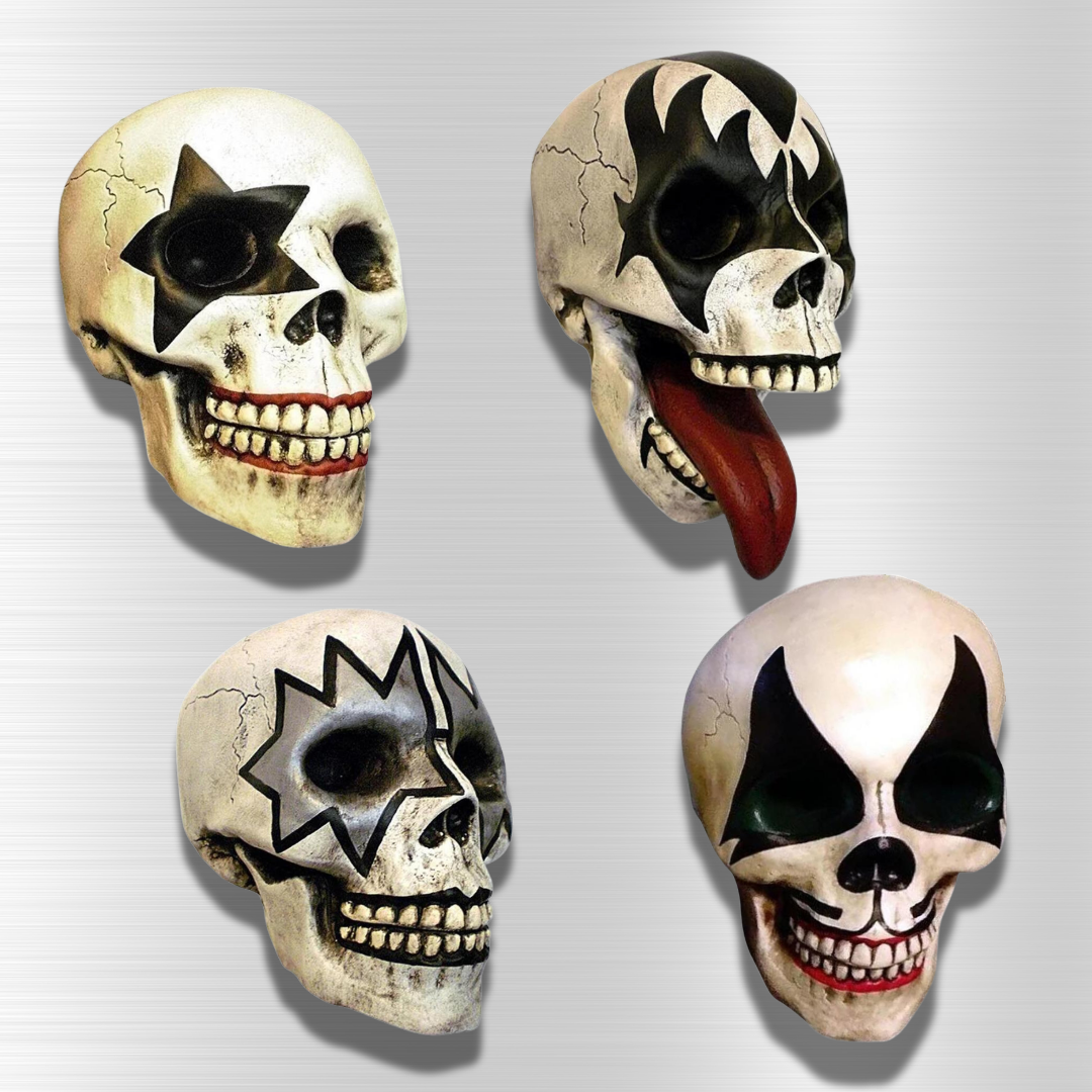 Rock'N Skull Resin Kiss Skulls